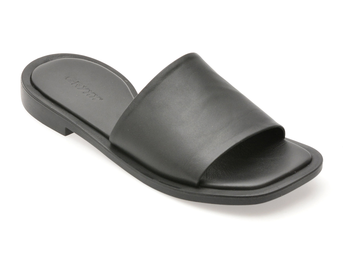 Papuci GRYXX negri, 4266501, din piele naturala