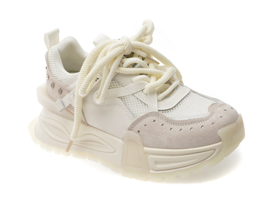 Pantofi sport GRYXX albi, 90511, din material textil