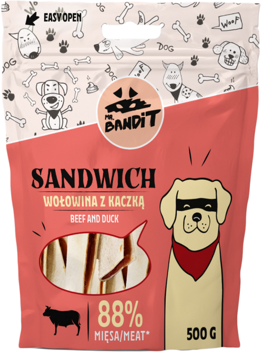 Mr. Bandit Sandwich, Vita Cu Rata, 500 g