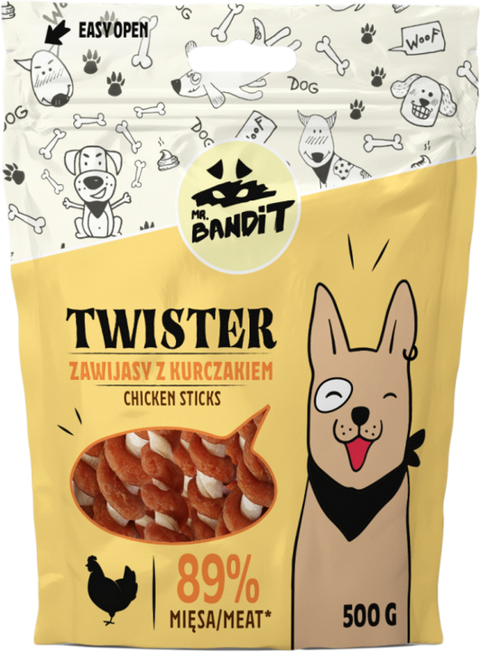 Mr. Bandit Twister, Pui, 500 g