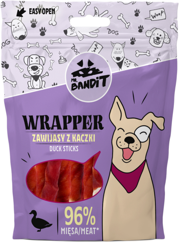 Mr. Bandit Wrapper, Sticks, Rata, 80 g