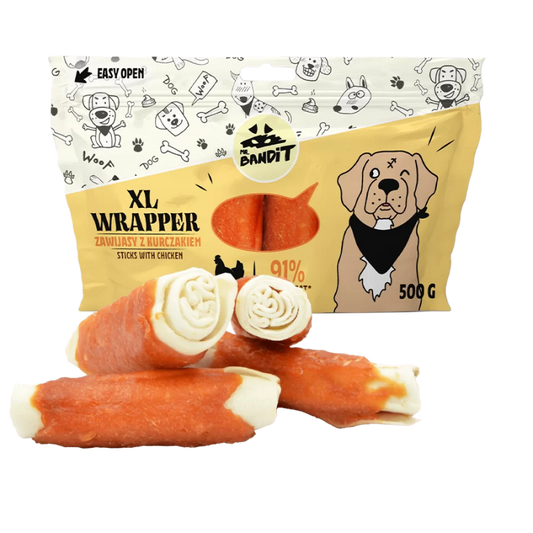 Mr. Bandit Wrapper XL, 13 cm, Pui, 500 g