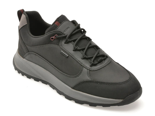 Pantofi sport GEOX negri, U55EZA, din piele ecologica