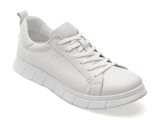 Pantofi sport FLAVIA PASSINI albi, 22104, din piele naturala