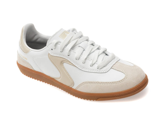 Pantofi sport SKECHERS albi, HOTSHOT, din material textil