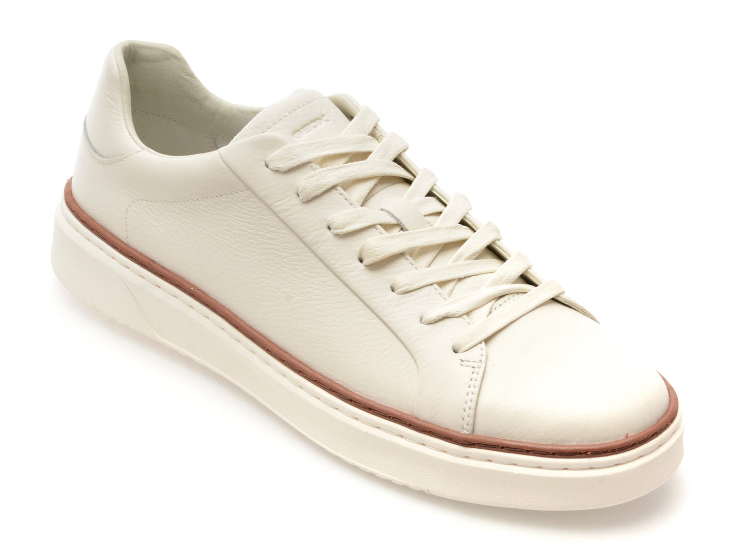 Pantofi sport GEOX albi, U46HPA, din piele naturala