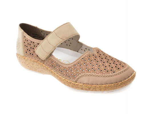 Pantofi RIEKER gri, 44864, din piele naturala