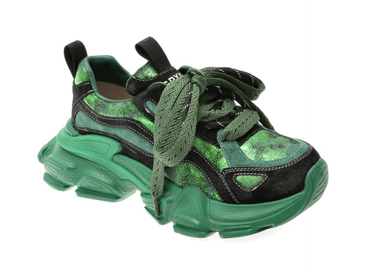 Pantofi sport GRYXX negri, 5757, din piele ecologica