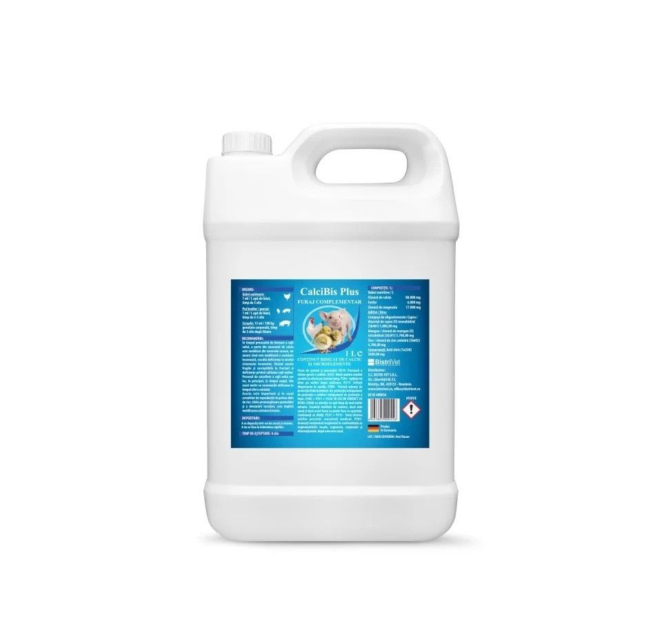 CalciBis Plus, 1 L, furaj complementar dietetic pentru pasari si suine