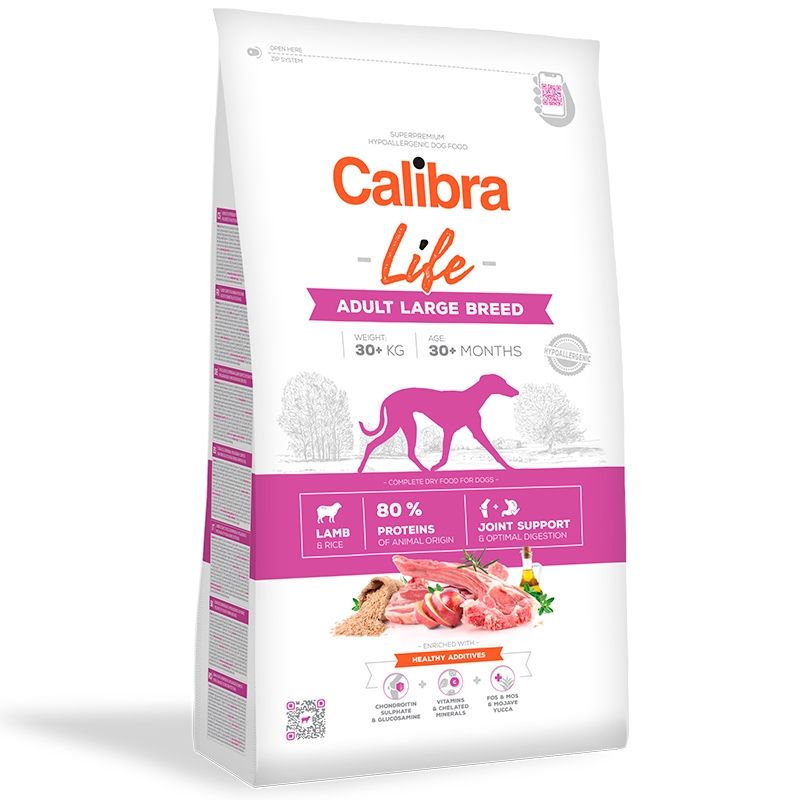 Calibra Dog Life Adult Large Lamb, 2.5 kg