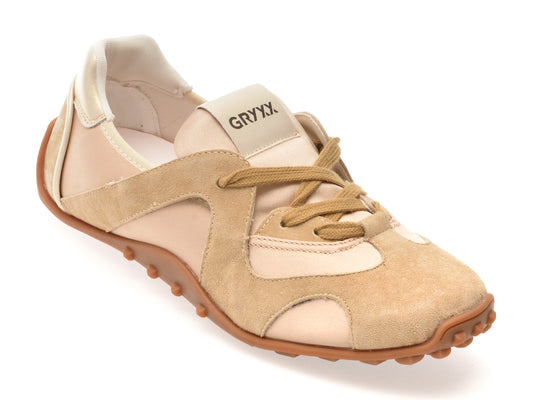 Pantofi sport GRYXX bej, 18117, din material textil