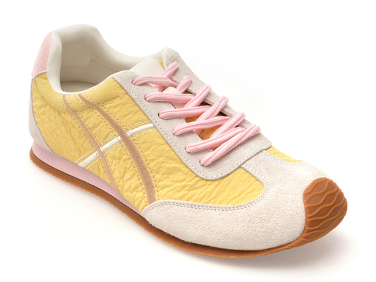 Pantofi sport GRYXX galbeni, 3601, din piele ecologica