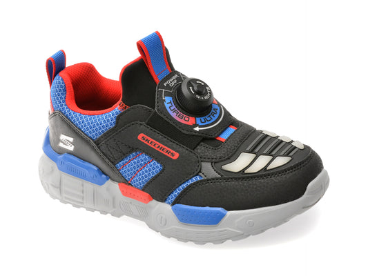 Pantofi sport SKECHERS negri, TURBO-FUSE, din material textil