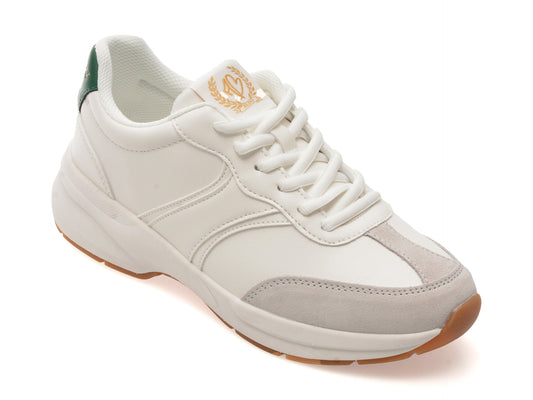 Pantofi sport ALDO albi, CLUBCHIC 138, din piele ecologica
