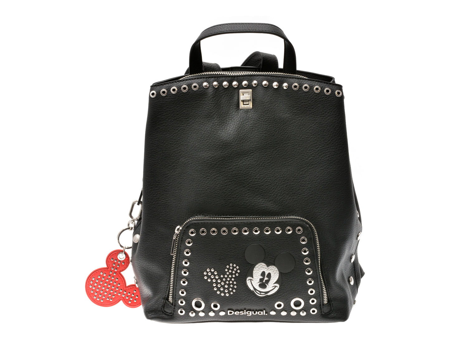 Rucsac DESIGUAL negru, SAKP06, din piele ecologica