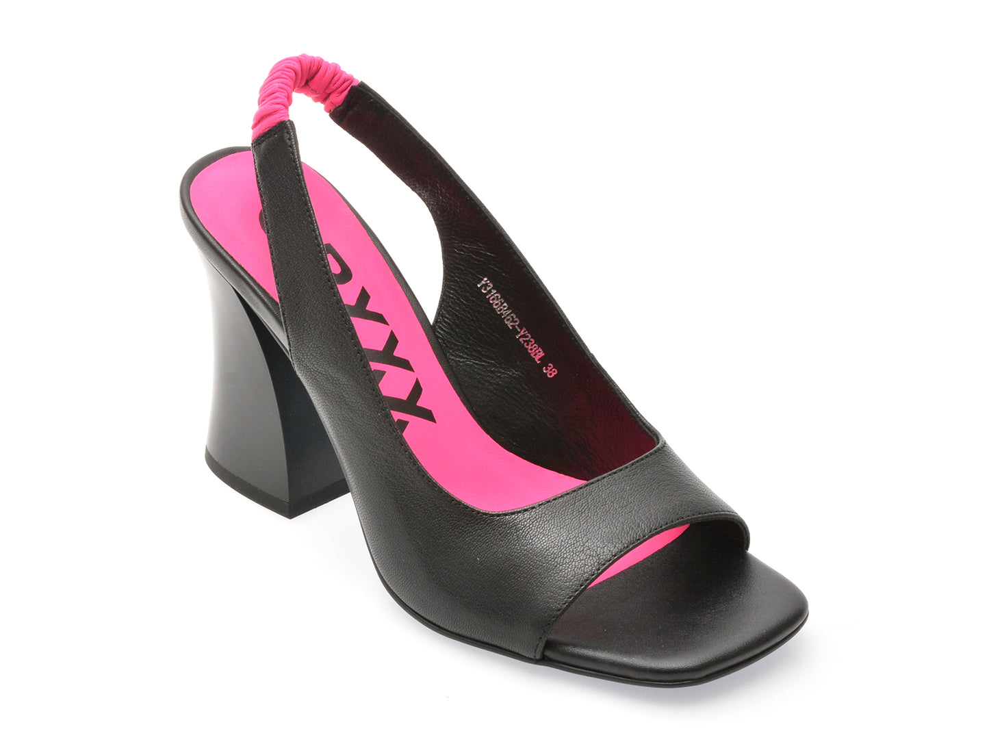 Sandale GRYXX negre, 3166, din piele naturala