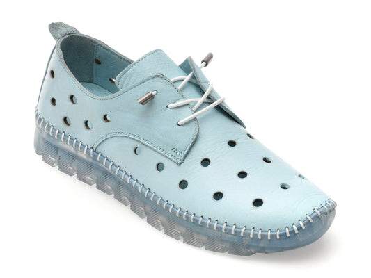 Pantofi GRYXX albastri, MN8006, din piele naturala
