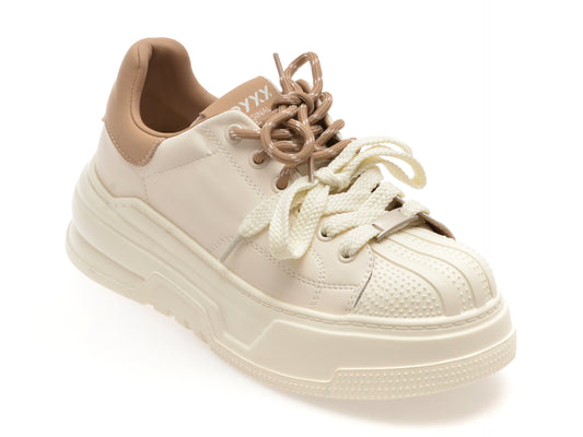 Pantofi sport GRYXX albi, 10151, din piele naturala