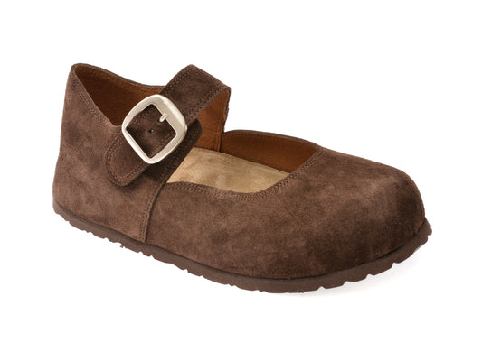 Pantofi GRYXX maro, 233382, din piele intoarsa