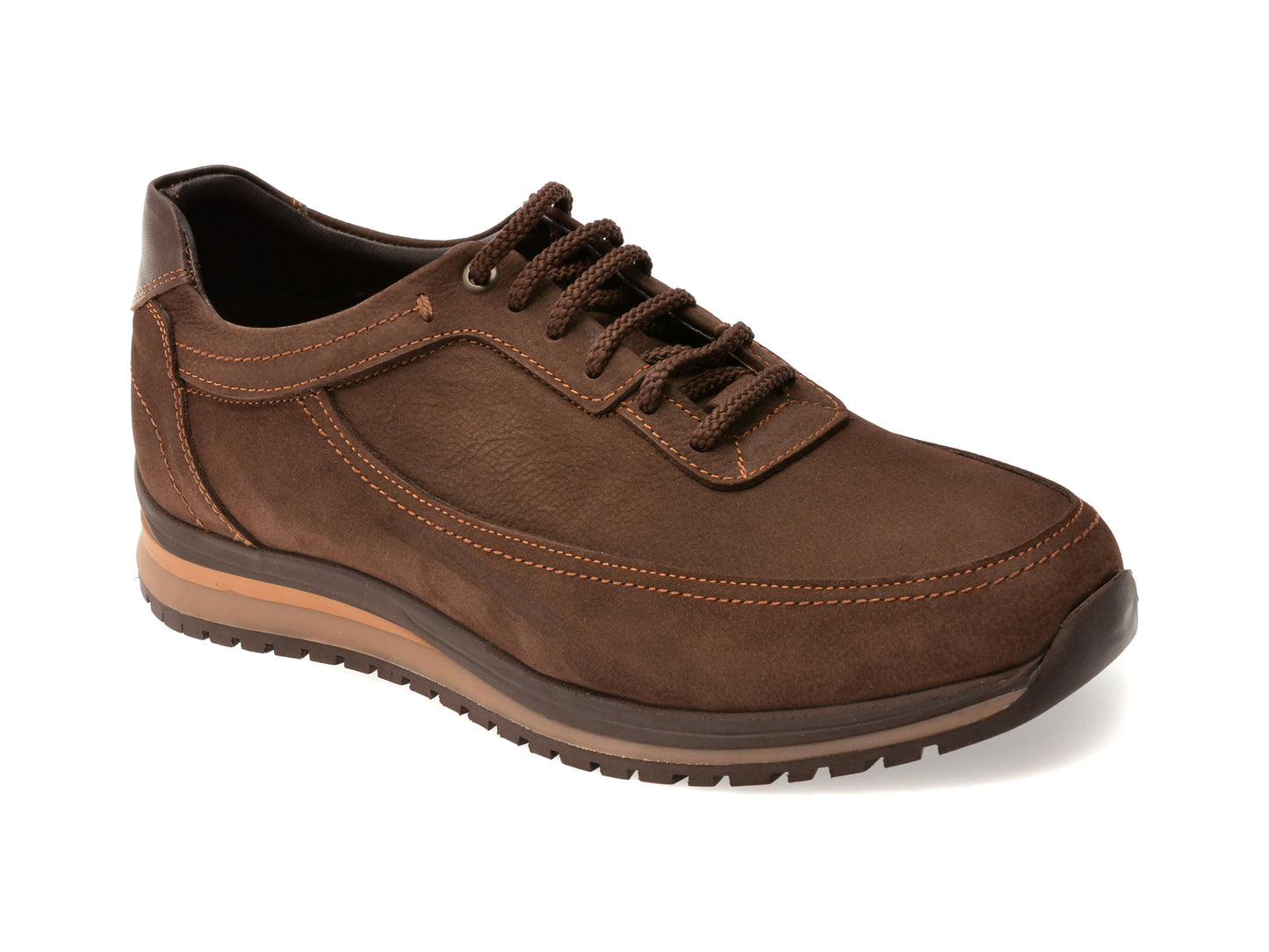 Pantofi sport OTTER maro, 4161, din nabuc