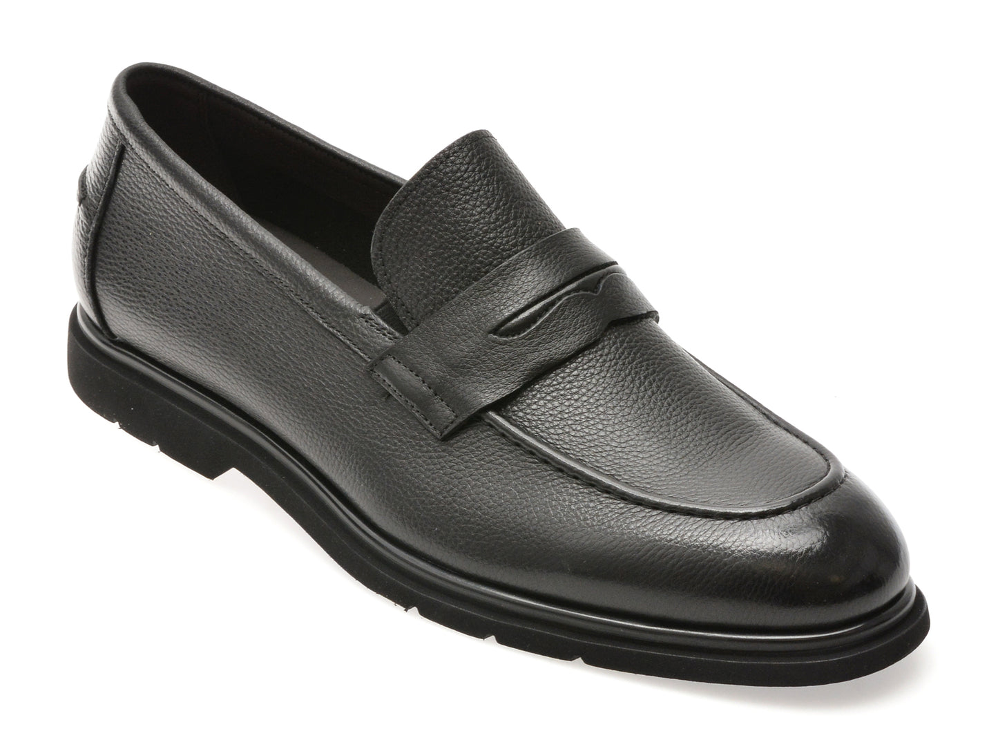 Mocasini eleganti EPICA negri, A320, din piele naturala
