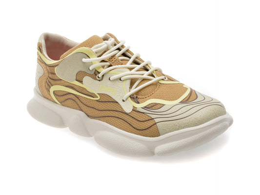 Pantofi sport CAMPER bej, KARST, din material textil