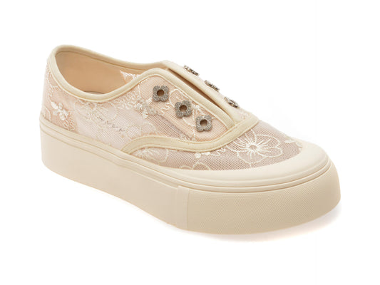 Pantofi GRYXX bej, 91256, din material textil