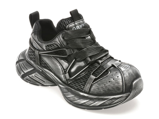 Pantofi sport GRYXX negri, 10923, din material textil