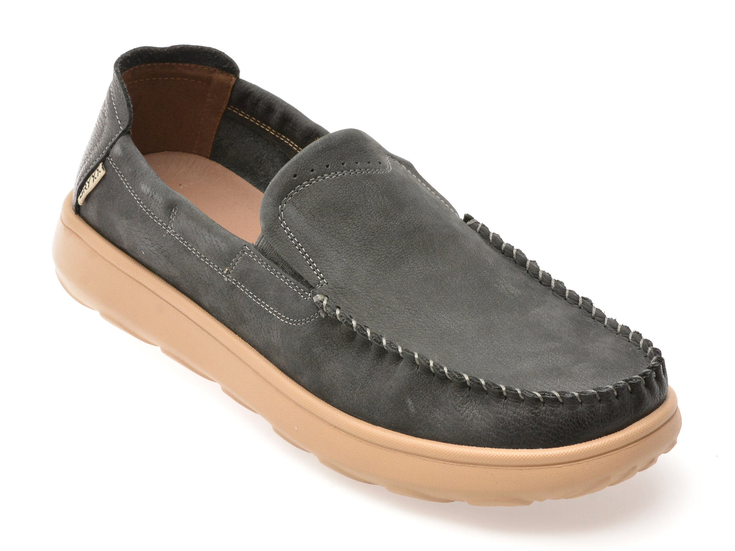 Mocasini GRYXX gri, 98052, din piele naturala