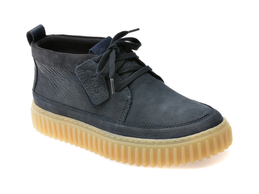 Ghete CLARKS bleumarin, TORLAHI, din nabuc
