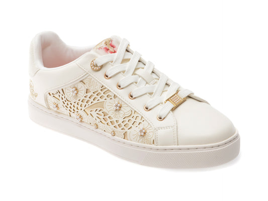 Pantofi sport ALDO albi, LEONIA 156, din piele ecologica