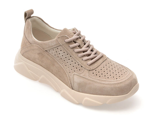 Pantofi sport EPICA gri, 18029, din nabuc