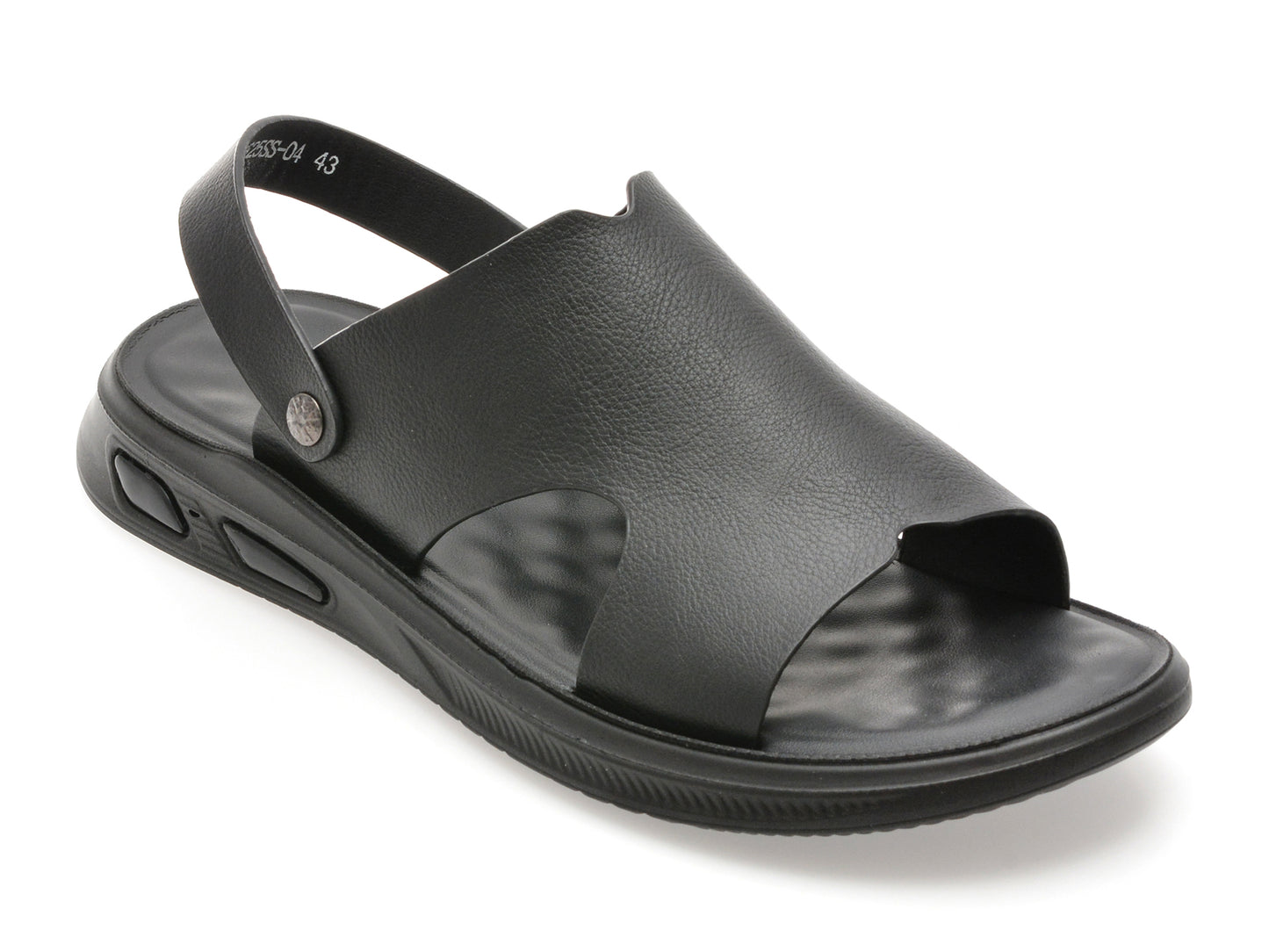Sandale GRYXX negre, 25SS04, din piele naturala