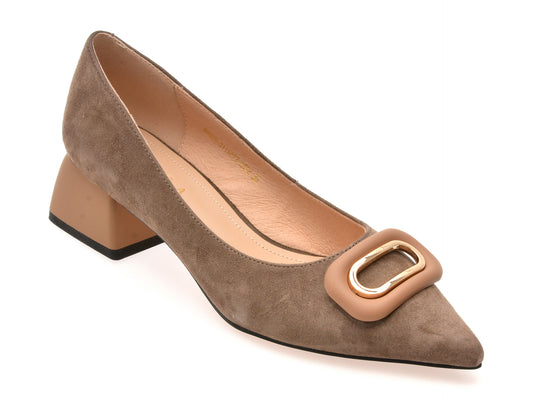 Pantofi EPICA gri, 31190, din piele intoarsa