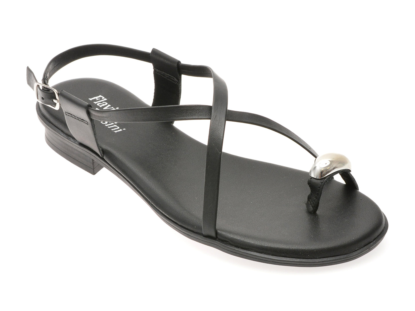 Sandale FLAVIA PASSINI negre, 365603, din piele naturala