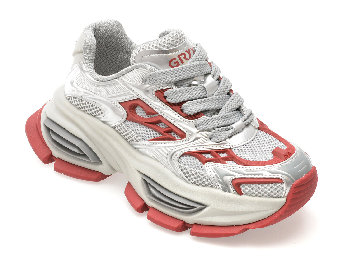 Pantofi sport GRYXX argintii, 69099, din material textil