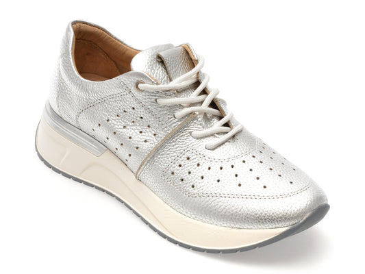 Pantofi sport EPICA argintii, 4442906, din piele naturala