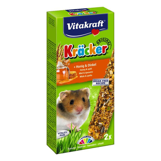 Baton Hamsteri Vitakraft Miere/ Grau Spelt, 2 buc
