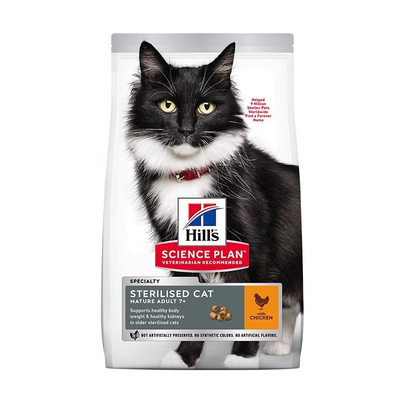Hill's Science Plan Feline Mature Sterilised Chicken, 1.5 kg