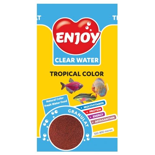Hrana granule pesti, Enjoy, Tropical Color, 250 ml