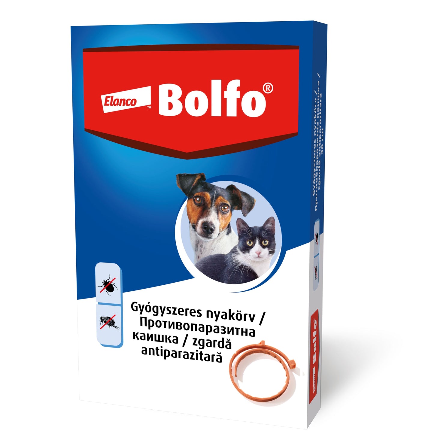 Bolfo Zgarda Antiparazitara Pisica & Caine, 38 cm
