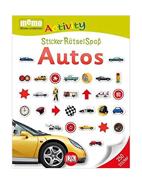 Memo Activity. Autos: StickerRätselSpaß - Paperback brosat - *** - DK Publishing (Dorling Kindersley)