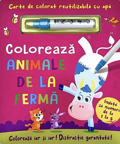 Colorează animale de la fermă - Flamingo