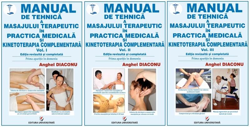 Manual de tehnică a masajului terapeutic și kinetoterapia complementară (Vol. 1-3) - Anghel Diaconu - Universitară