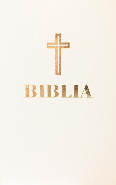 Biblia centenar (albă mare, aurie, piele ecologică) - Institutului Biblic şi de Misiune Ortodoxă