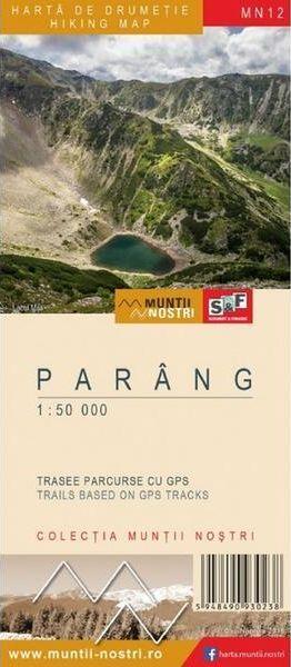 Munții Parâng. Hartă de drumeție - Schubert & Franzke