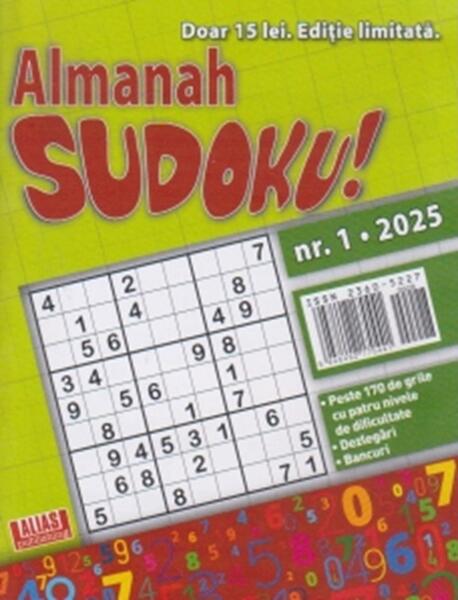Almanah Sudoku Nr. 1/ 2025 - Alias Publishing