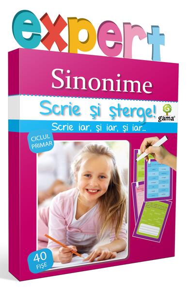 Sinonime. Scrie și șterge! Expert (7-10 ani) - Gama