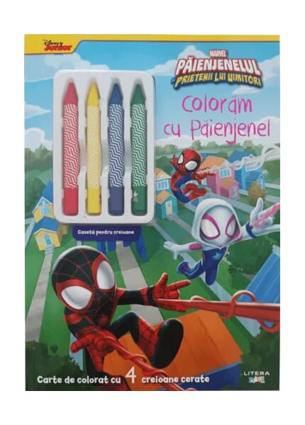 Marvel. Păienjenelul și prietenii lui uimitori. Colorăm cu Păienjenel - Disney - Litera mică