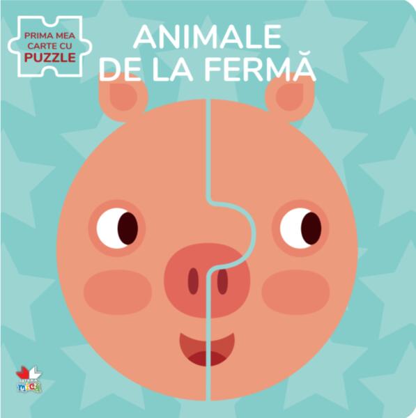 Animale de la fermă. Prima mea carte cu puzzle - Litera mică